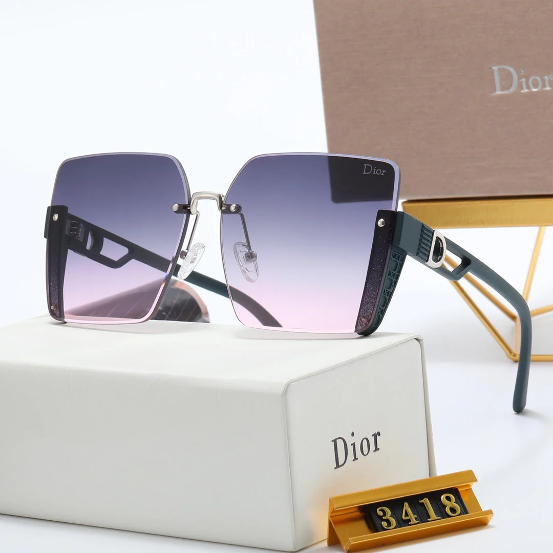 4 color fashion gradient large D polarized sunglasses - Image 4