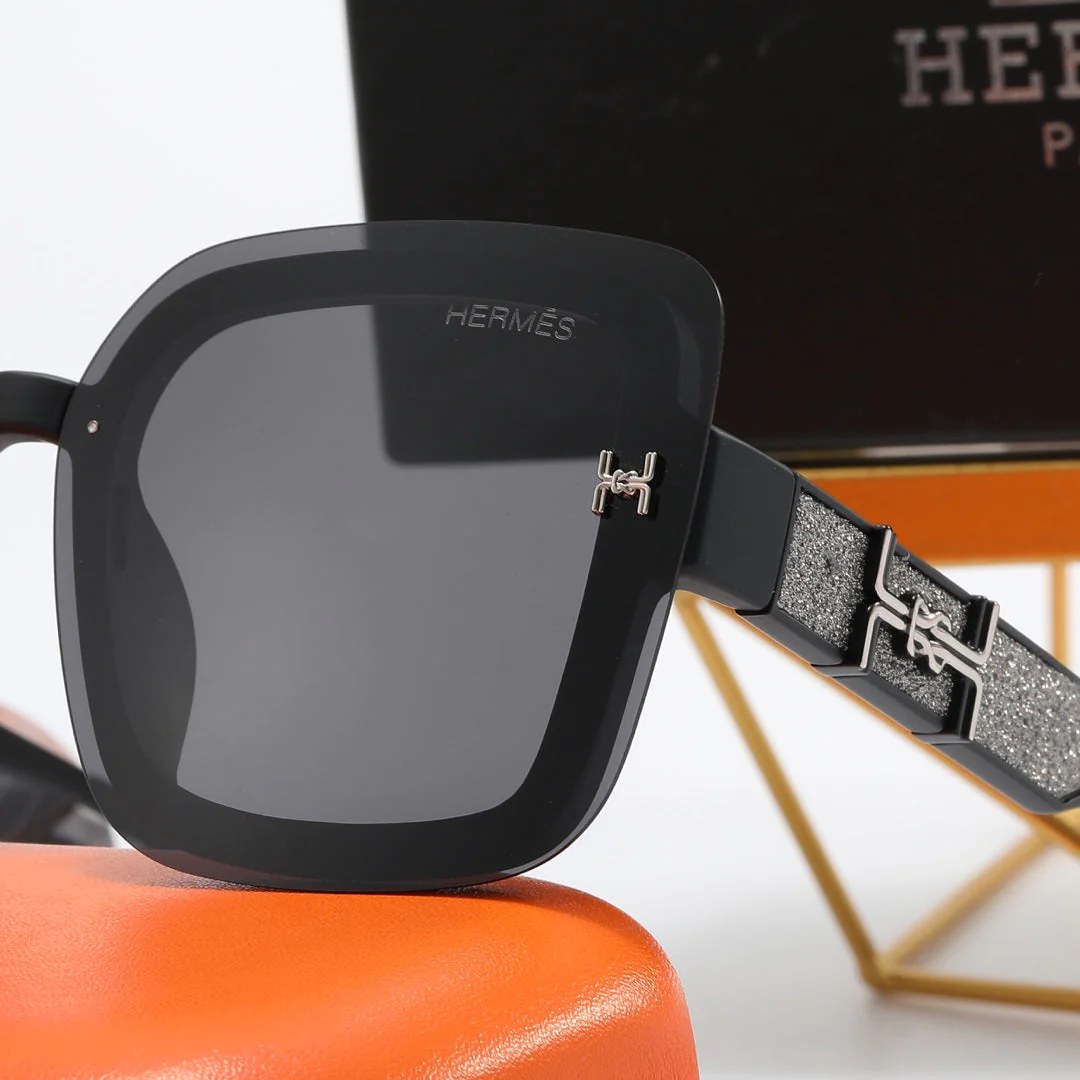 4 color luxury silver frosted Large H polarized sunglasses - Image 11