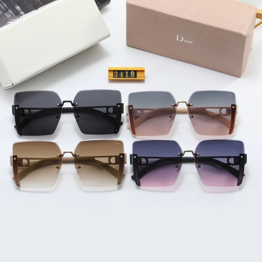 4 color fashion gradient large D polarized sunglasses - Image 13