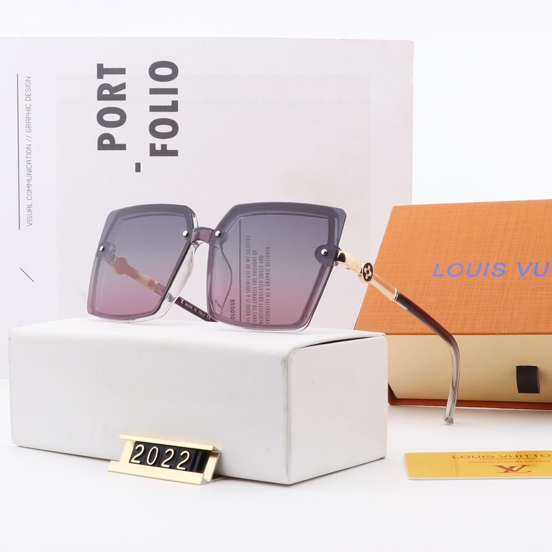 5 COLORS LETTER DECORATION SQUARE POLARIZED SUNGLASSES - Image 5