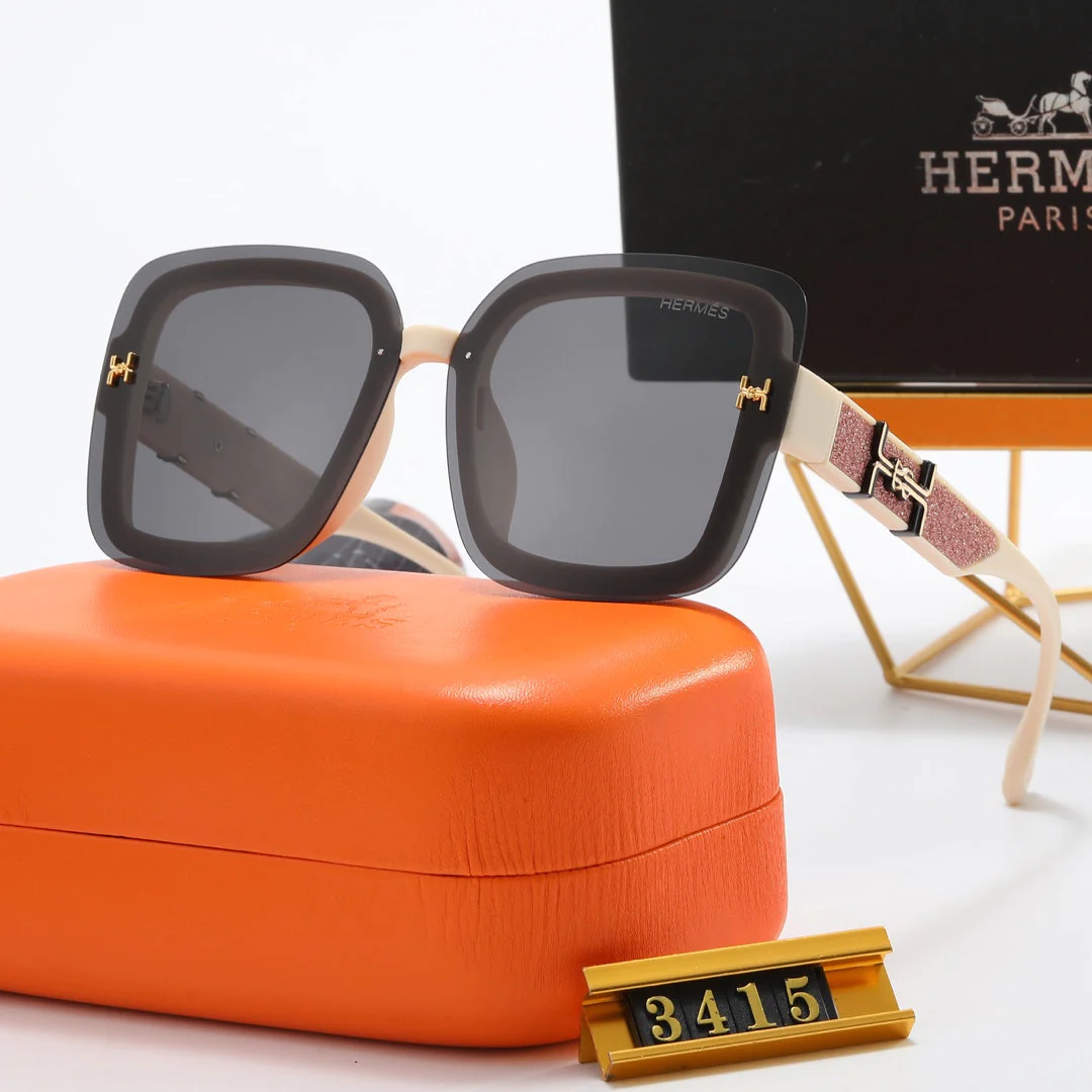 4 color luxury silver frosted Large H polarized sunglasses - Image 5