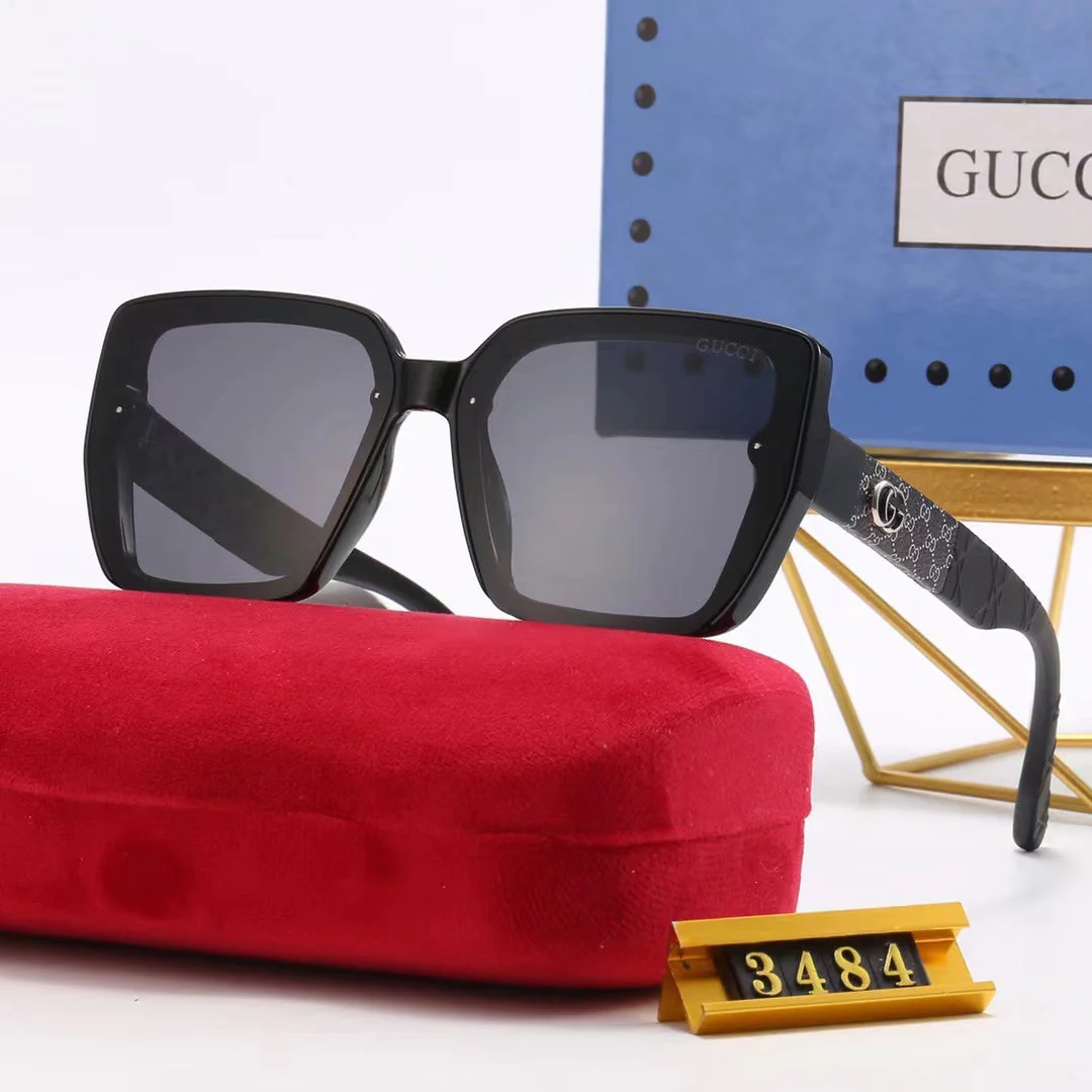4-color fashion double G printing temple polarized sunglasses - Image 2
