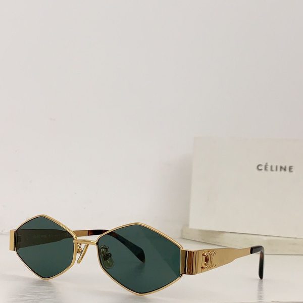 40254 Triomphe hexagon-frame gold-tone and tortoiseshell  Acetateunglasses