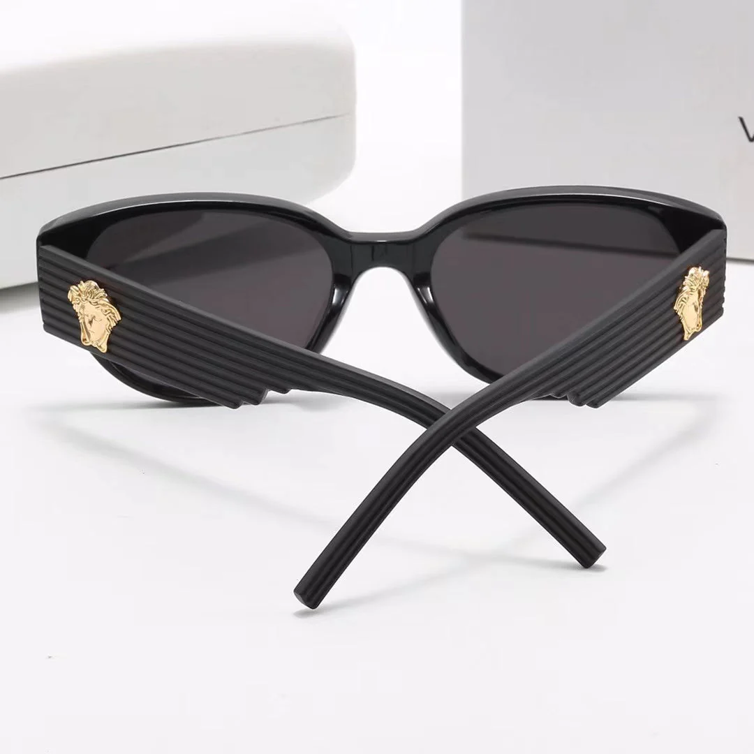 4 colors fashion lion head striped plaid mirror temple polarized - Image 11