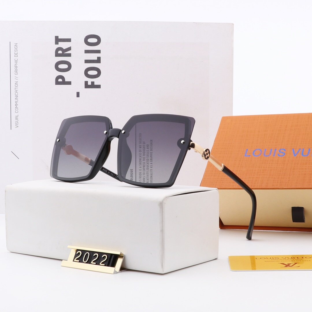 5 COLORS LETTER DECORATION SQUARE POLARIZED SUNGLASSES - Image 3