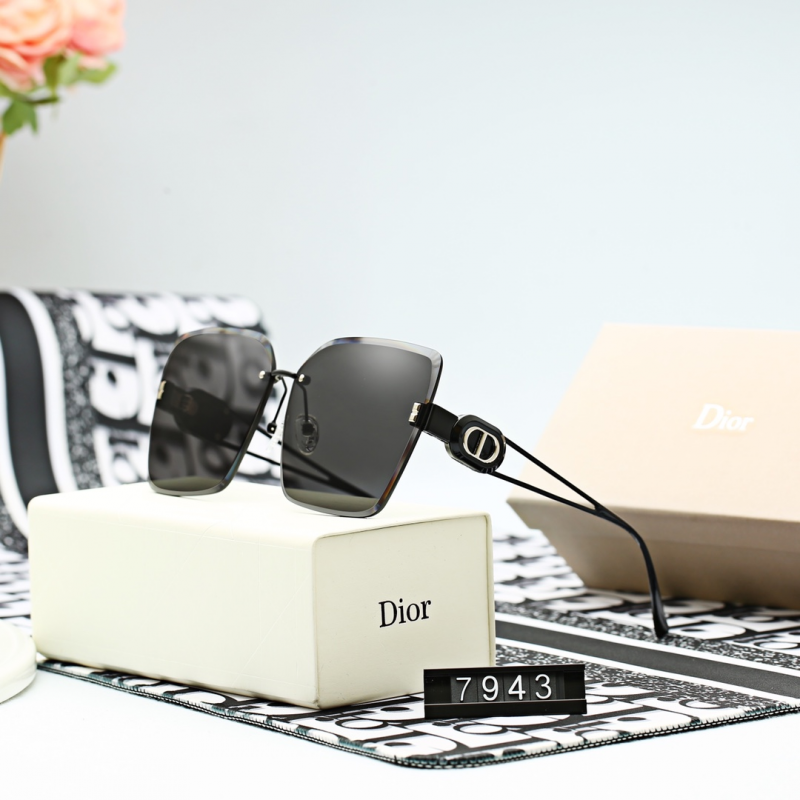 7943 Metal Large Frame Cut Edge Polarized UV Protection