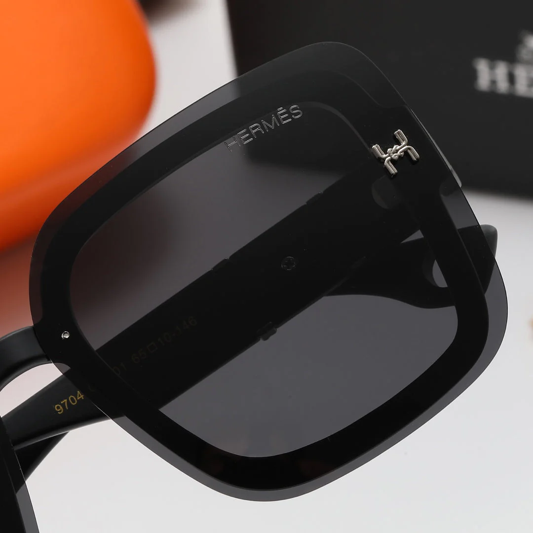 4 color luxury silver frosted Large H polarized sunglasses - Image 10