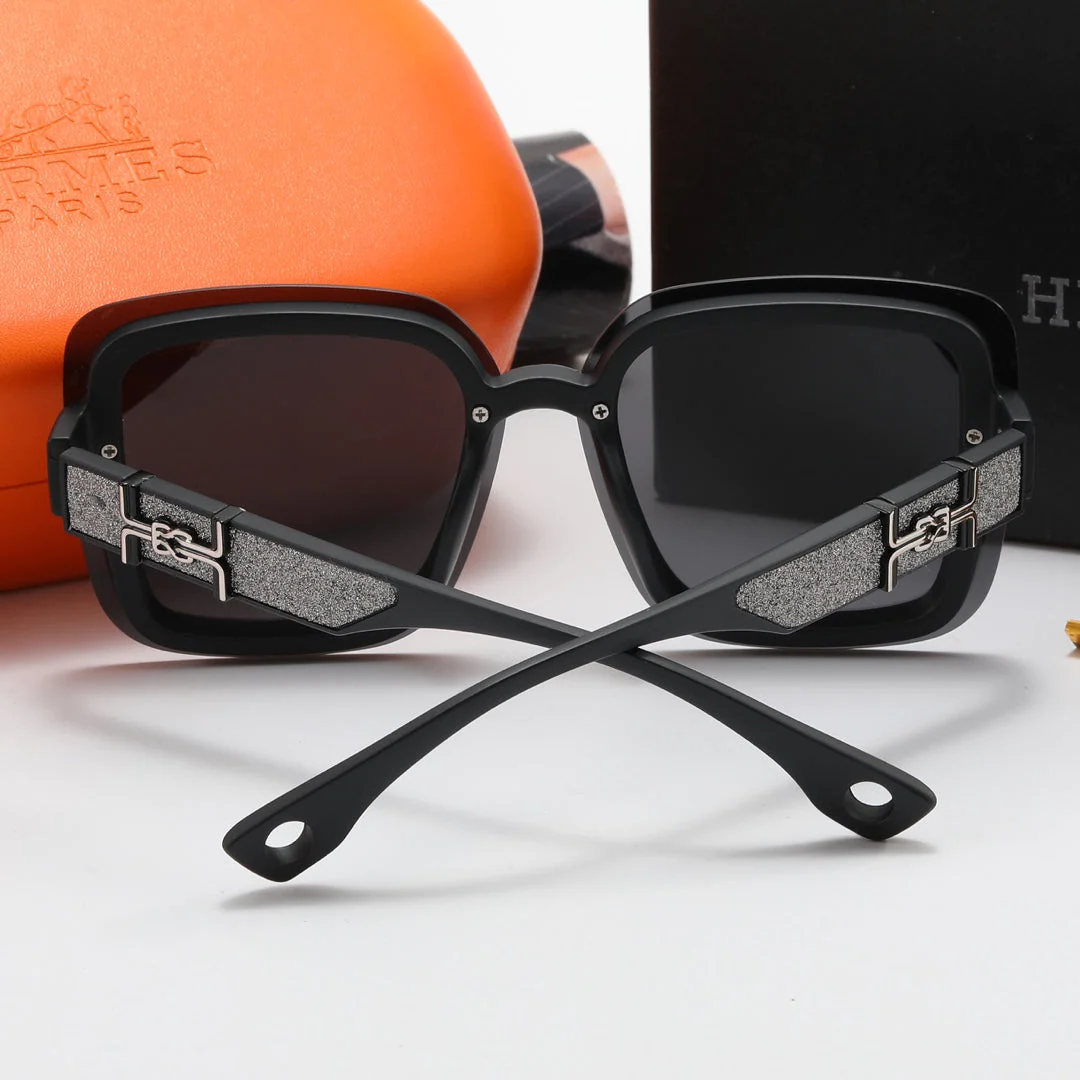 4 color luxury silver frosted Large H polarized sunglasses - Image 12