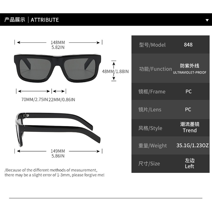 5 colors new fashion sunglasses prada260711100 - Image 5