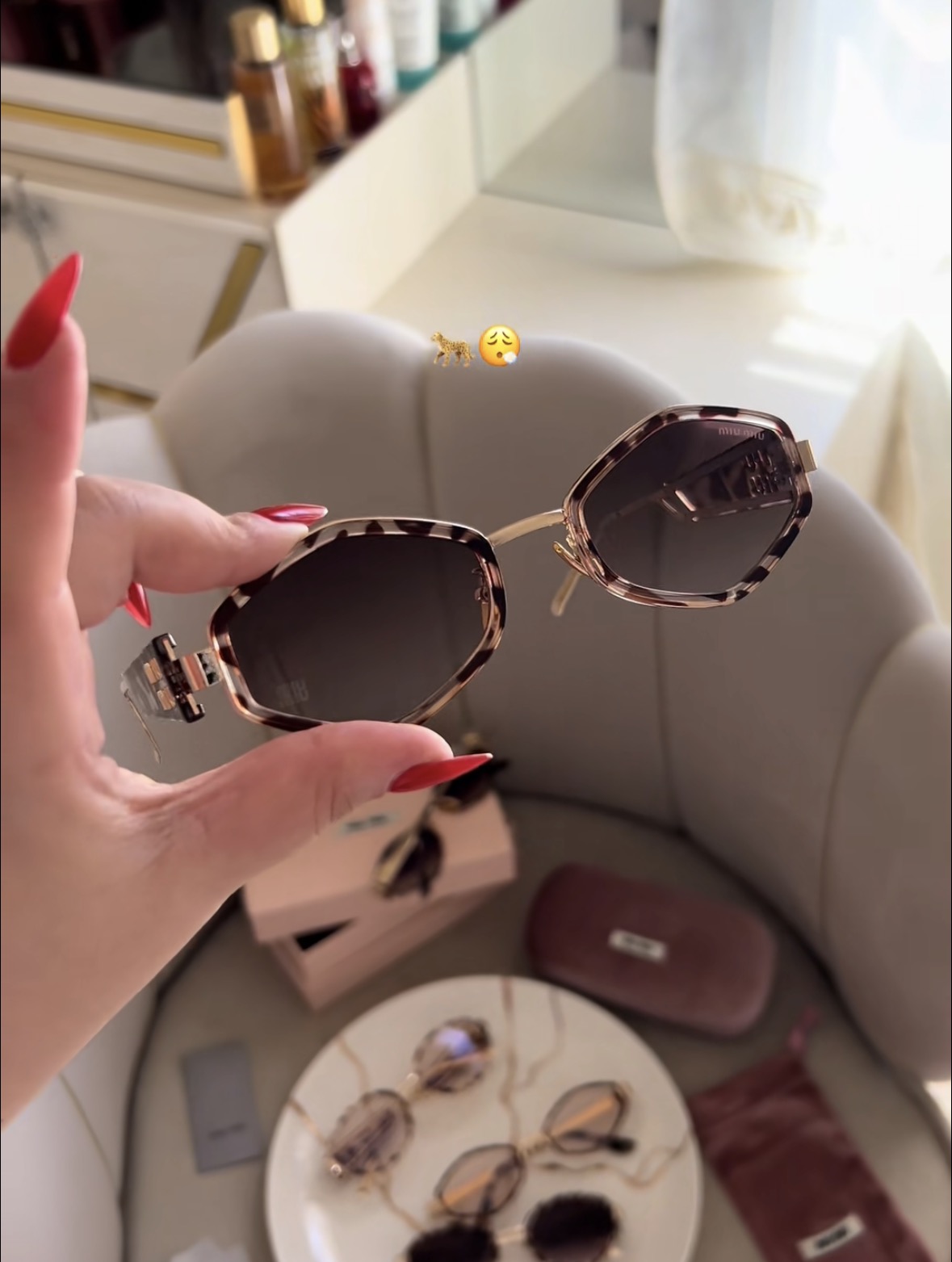 1 colors new fashion sunglasses miu1 - Image 2